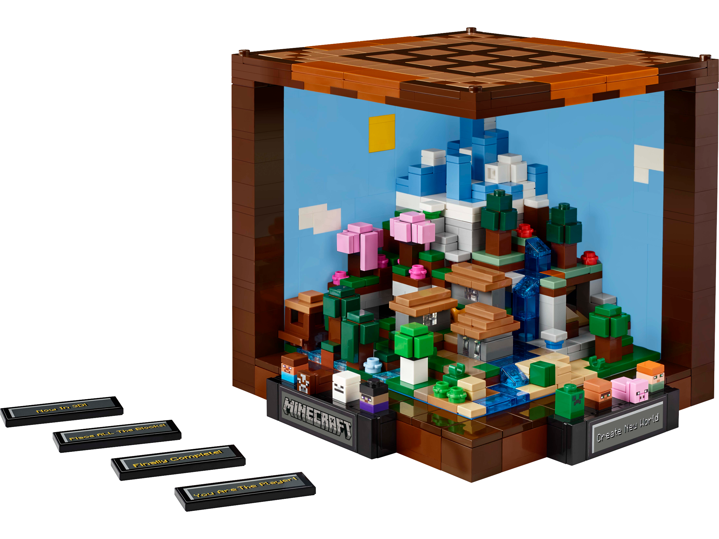 Minecraft naast het scherm