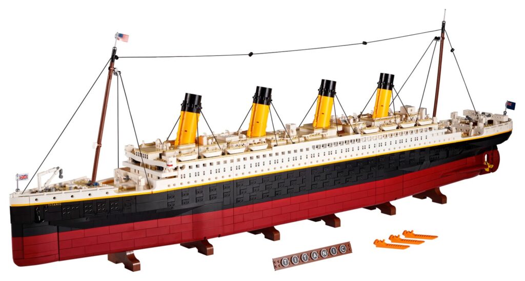 Drie Icons die de kast vullen: Titanic, Colosseum, Eiffeltoren